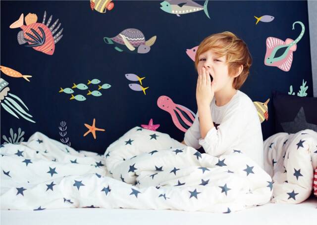 Ocean Wall Stickers 54 Sea Life Decals, Nursery Mural - image 1