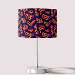 Lampshade Animal Leopard Print Velvet - Pink Purple Drum Lamp Shade 25cm 30cm 35cm 40cm 45cm Table Lamp Shade, Ceiling Lamp, Pendant - thumbnail 3