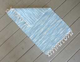 "Sale Hand Woven Cotton Rug - 18"" X 28" - thumbnail 1