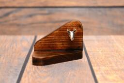 Bull Terrier - Wooden Candlestick With Dog, Souvenir, Decoration, Limited Edition, Collection - thumbnail 1
