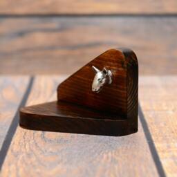 Bull Terrier - Wooden Candlestick With Dog, Souvenir, Decoration, Limited Edition, Collection - thumbnail 2