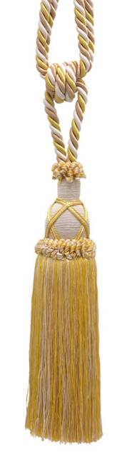 "D??copro Curtain & Drapery Tassel Tieback, Length 10"" - 25cm, Spread 30" - image 1