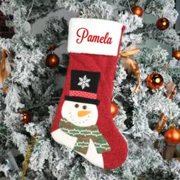 Christmas Stocking Personalized Stockings Family Monogram 3D Gifts Decor - thumbnail 2