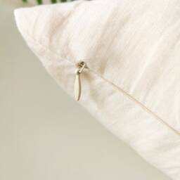 Linen Zipper Pillow Covers Set Of 2, Queen, King, Standard, Custom Sham Covers, Zippered Cases, Organic Bed Pillowcases - thumbnail 4