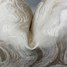 Luxury Cushion Cover Pillow Sham Marble Effect Buttermilk Colour Designer Fabric Handmade in UK Home Decor - thumbnail 3