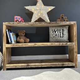 Beautiful Rustic Wooden Shoe Rack - thumbnail 4