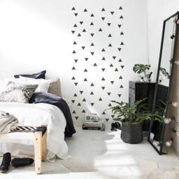 Triangle Wall Stickers, Decal Triangles Set-Sizes Vary From 2'' - 5cm To 4'' - 10cm, Art, Decor Kids-Room & Home - thumbnail 2