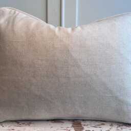 Cushions Made in Fermoie Figured Beige Linen Cushion Pillow Throw Cover - thumbnail 4