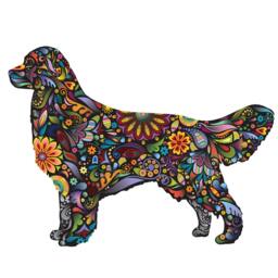 Golden Retriever Dog Decal Wall Sticker - thumbnail 2