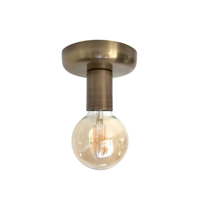 Handmade Bronze Flush Mount Ceiling Light Vintage Industrial Wall Sconce - image 1