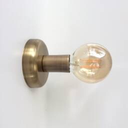 Handmade Bronze Flush Mount Ceiling Light Vintage Industrial Wall Sconce - thumbnail 3