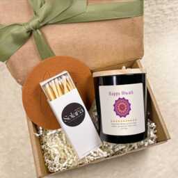 Happy Diwali Candle Gift Set With Matches, Personalised For Family & Friends, Hindu Festival Of Lights, Indian Festival - thumbnail 4