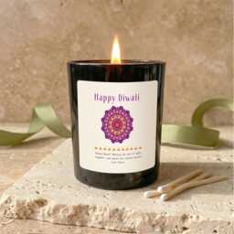 Happy Diwali Candle Gift Set With Matches, Personalised For Family & Friends, Hindu Festival Of Lights, Indian Festival - thumbnail 1