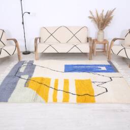 Moroccan Rug, Authentic Berber 5.7x7.7 Ft - thumbnail 4