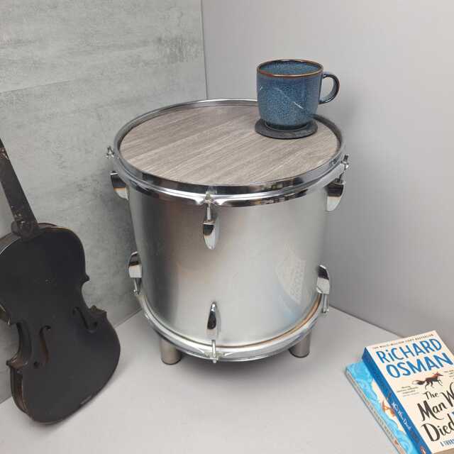 Real Drum Table - Silver 15 - image 1