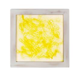 Yellow Structure Wall Lamp, Wandlamp(Nl, Fused Glass Art, Lighting - thumbnail 2