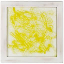 Yellow Structure Wall Lamp, Wandlamp(Nl, Fused Glass Art, Lighting - thumbnail 3