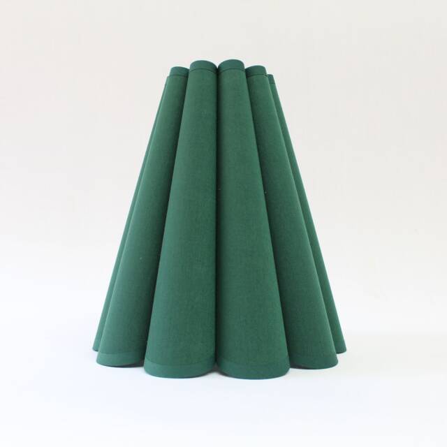 Handmade Scallop Dark Green Lampshade-17# - image 1