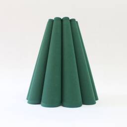 Handmade Scallop Dark Green Lampshade-17# - thumbnail 1