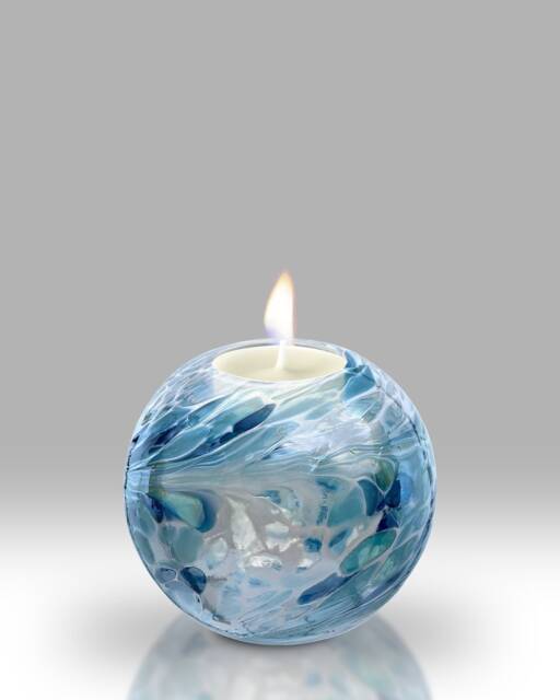 Handmade Mouth Blown Friendship Votive By Nobile Glassware - image 1