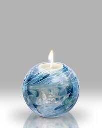 Handmade Mouth Blown Friendship Votive By Nobile Glassware - thumbnail 1