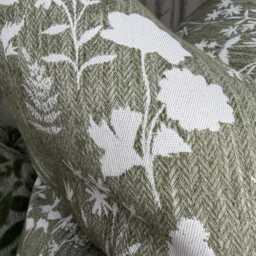 Fiorella Floral Cushion Cover John Lewis Avocado Fabric Handmade Pillow Sham Green Botanical Decor Sofa Bed Scatter - thumbnail 3