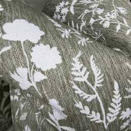 Fiorella Floral Cushion Cover John Lewis Avocado Fabric Handmade Pillow Sham Green Botanical Decor Sofa Bed Scatter - thumbnail 4