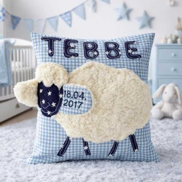 Pillows With Names, Name Pillows, Gifts For Birth, Children's Cuddly Explorer Sheep