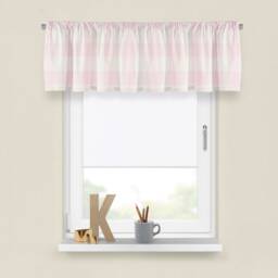 Bella Pink Nursery Valance - Premier Prints Custom Decorative Panel - Baby Girls Decor For Bedroom Or Play Room - Straight Wavy Valance - thumbnail 3