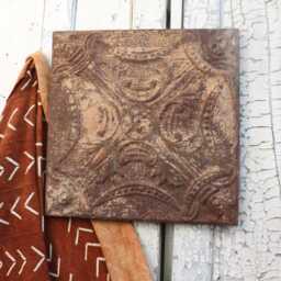 Arts & Crafts Antique Ceiling Tin Tile Patina Collection Ex Large Panels Garden Patio Headboard Sofa Industrial Spa Rustic Americana - thumbnail 4