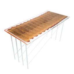 Resin Table, Wood Dining Furniture, Living Room Slice Metal Table Legs, End Solid Oak
