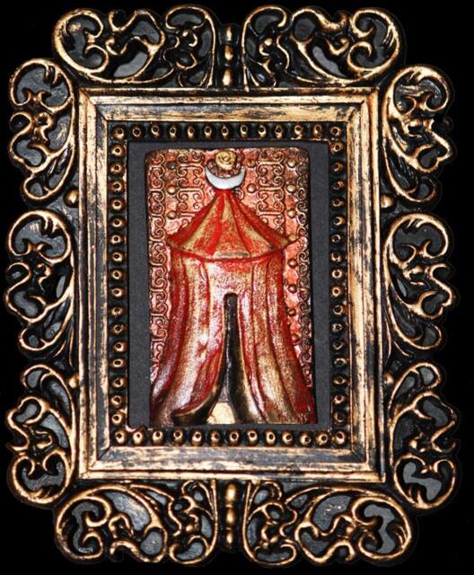 Red Tent Sculpture