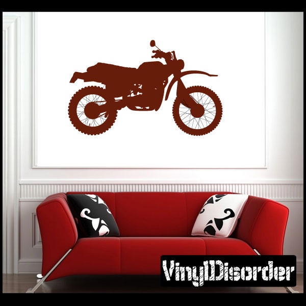 Dirt Bike Vinyl Wall Decal Or Car Sticker - Dirtbikeal006Et - image 1