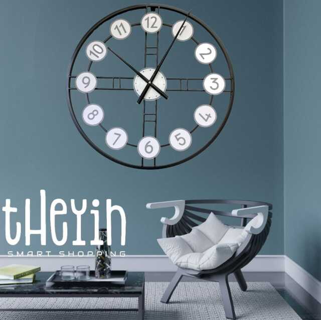60cm - 23.6 Inches Super Silent Minimalist Wall Clock - Modern To Classic Design, Large Clock, Handmade - image 1