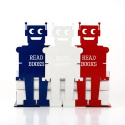 Robot Bookends Shelf Organiser For Kids Room - thumbnail 3