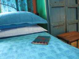 Blue/Blue Elephant Duvet Cover Hand Block Printed On Organic Cotton