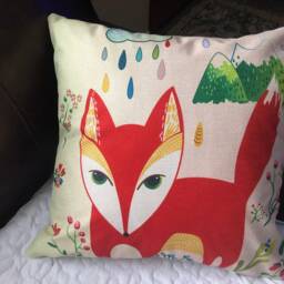 Fox in The Rain, Decorative Pillow Covers - thumbnail 3