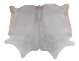 Elegant Large Brown & White Cowhide Rug - Hair-On Leather Skin For Luxurious Home Interiors - 60x60 Inches - thumbnail 1