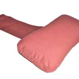 Coral Red Upholstery Fabric Hanging Armchair Sofa Headrest Bolster Cushion With Inner Pad - thumbnail 3