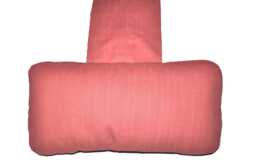 Coral Red Upholstery Fabric Hanging Armchair Sofa Headrest Bolster Cushion With Inner Pad - thumbnail 1