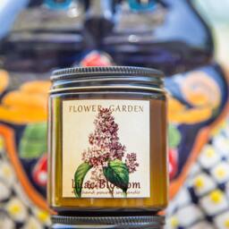 Lilac Blossom Scented Soy Candle, Natural Organic Candles, Unique Mom Gift, Floral 4 Oz - thumbnail 2
