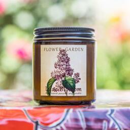 Lilac Blossom Scented Soy Candle, Natural Organic Candles, Unique Mom Gift, Floral 4 Oz - thumbnail 3