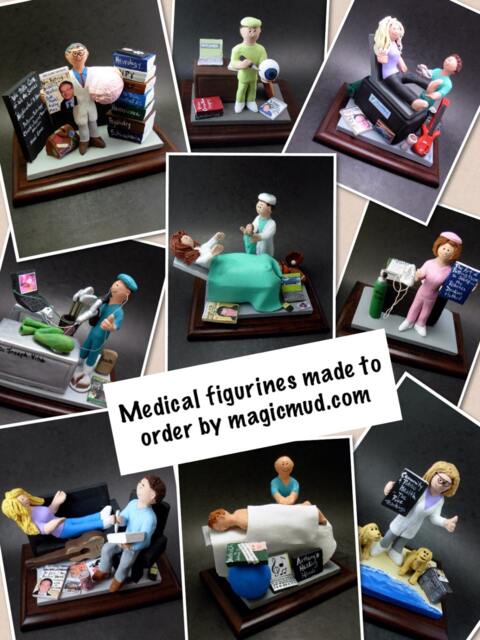 Ent Surgeon Figurine, Ear Nose Throat Doctors Gift, Personalized Otolaryngologist's Statue, Graduation Gift - image 1