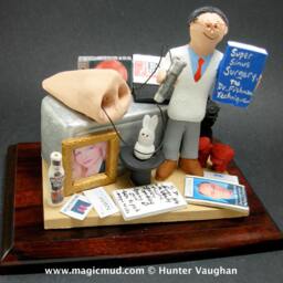 Ent Surgeon Figurine, Ear Nose Throat Doctors Gift, Personalized Otolaryngologist's Statue, Graduation Gift - thumbnail 2