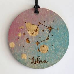 Christmas Ornament, Zodiac Ornaments, Astrological Sign, Astrology Galaxy Series, Constellation, Gift - thumbnail 2