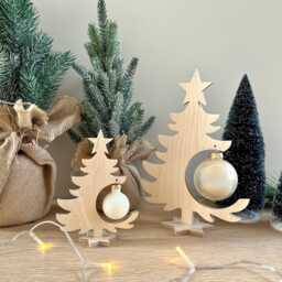 Ball Tree Set {Little Enchanted Forest} Christmas Decoration For Standing - thumbnail 1