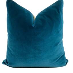 G.p & J Baker Ramayana Velvet Indigo/Red Decorative Cushion Cover Pillow - thumbnail 3