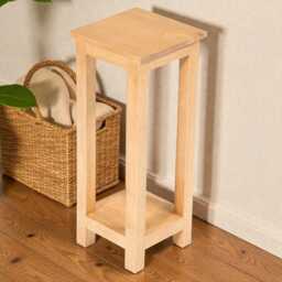 Solid Rubberwood Console Table Plant Stand - Fair Trade Handmade - thumbnail 2