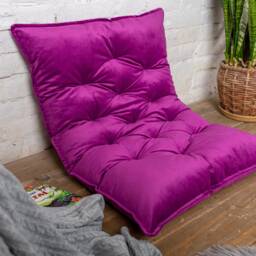 Custom Size Floor Cushion For Kids, Large & Small Seating Pillow, Velvet Seat Cushion, Reading Nook - thumbnail 2