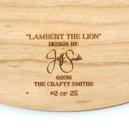 "Layered 3D Wood Art - ""Lambert The Lion" - thumbnail 4